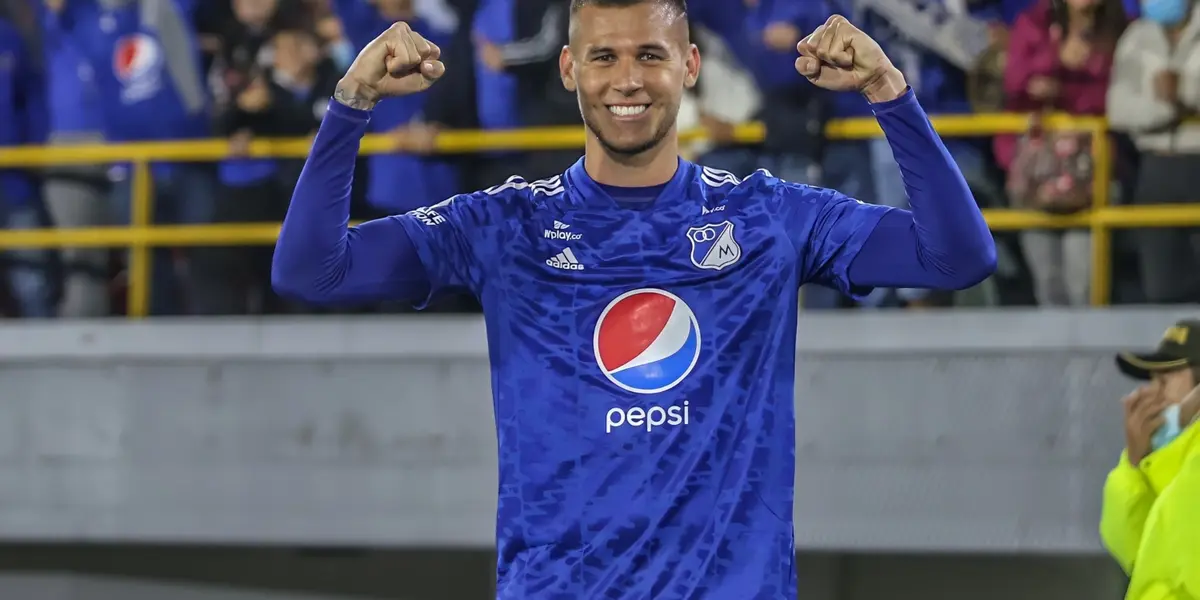 El defensor central de Millonarios FC desde el extranjero le mandó un mensaje a sus compañeros en Colombia.