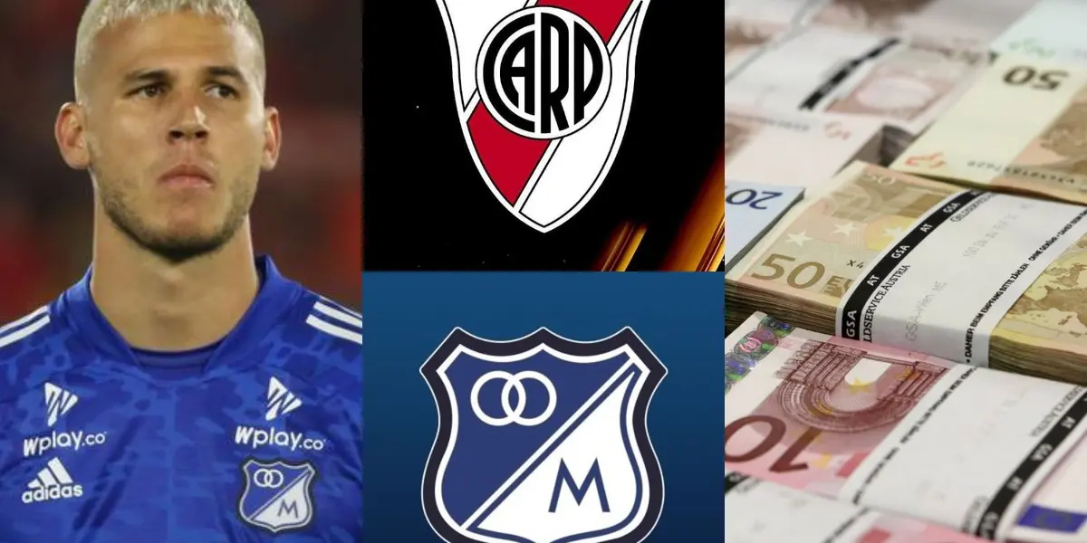 El defensor que es un crack en Millonarios estaría en los planes de River Plate