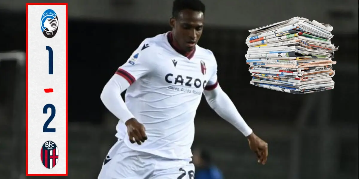 El defensor sigue siendo figura en el club italiano (Foto tomada de Noticias Caracol y redes Bolonia FC)