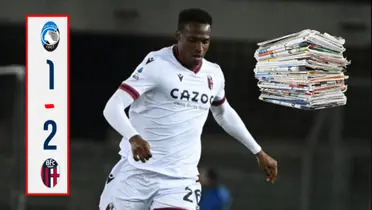 El defensor sigue siendo figura en el club italiano (Foto tomada de Noticias Caracol y redes Bolonia FC)