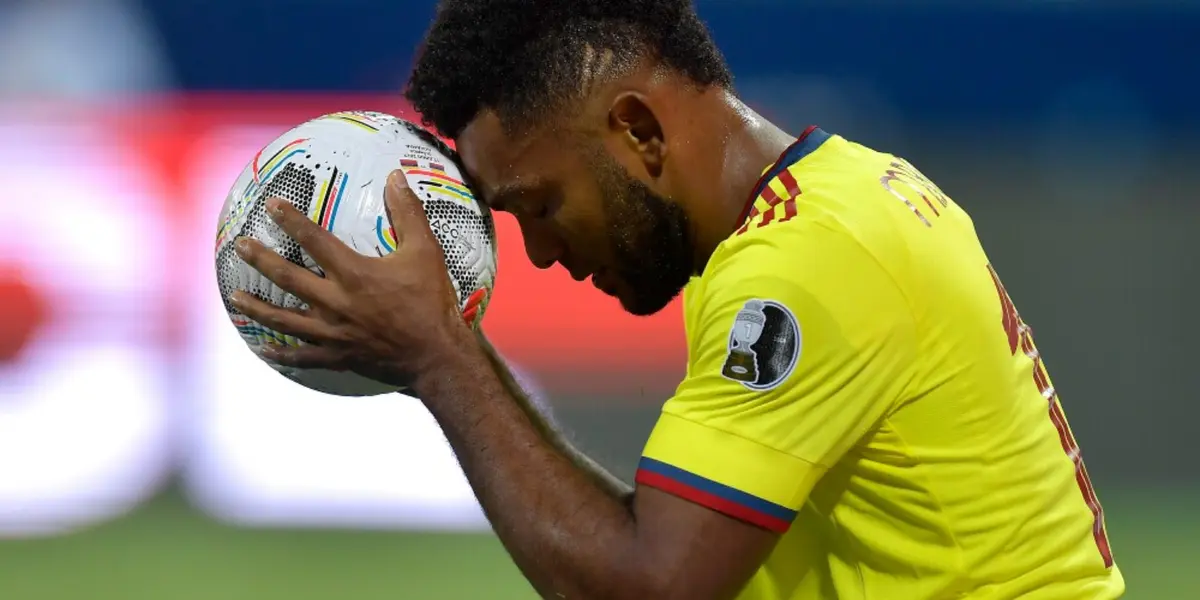 El delantaro colombiano ha sido muy cuestionado por su nivel en la Selección Colombia donde ha tenido varias opciones claras de gol pero falló.