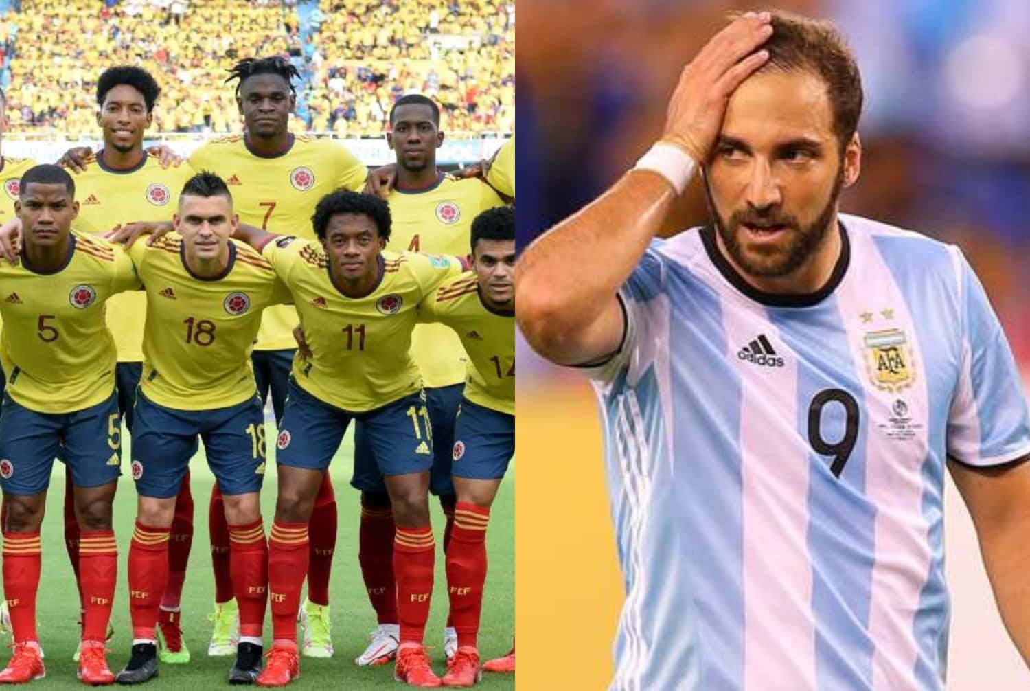 El delantero argentino Gonzalo Higuaín es una de las figuras de referencia de uno de los atacantes de la Selección Colombia que ha sido más criticado.