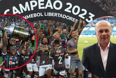 El delantero colombiano celebra con Fluminense el título por Copa Libertadores  