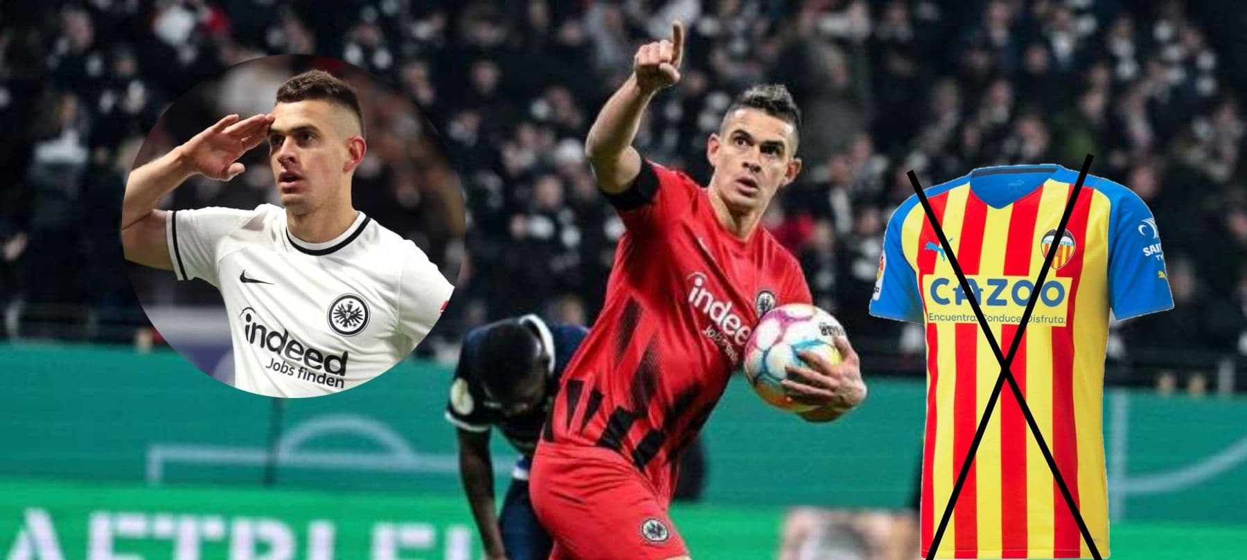 El delantero colombiano definió su futuro y sale de Eintracht Frankfurt