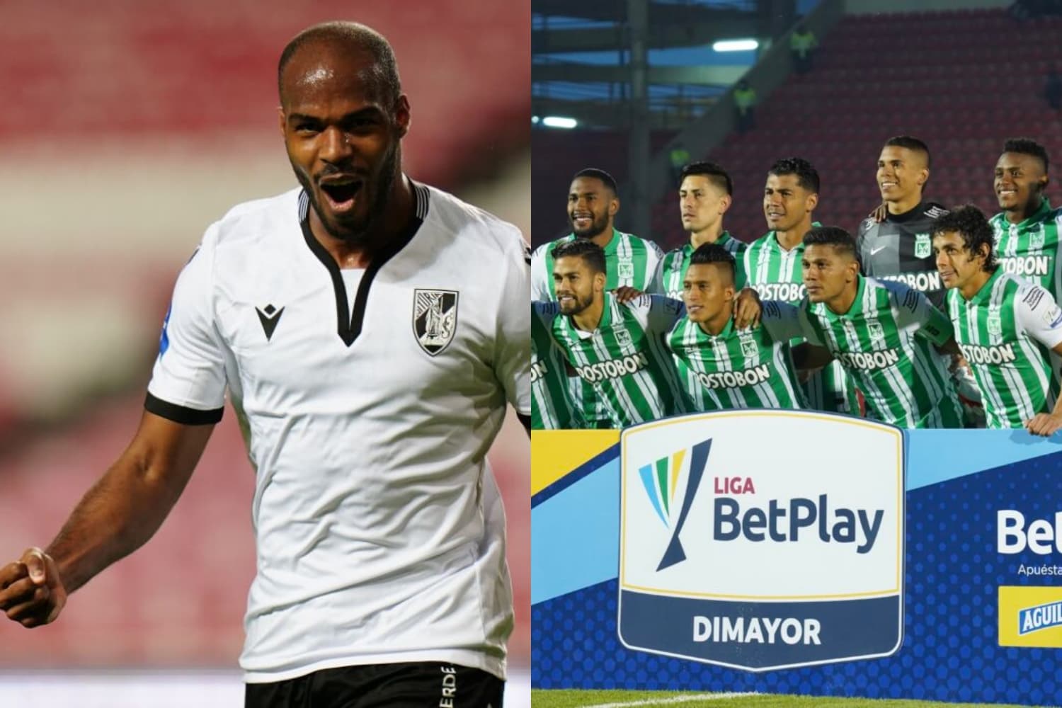 El delantero colombiano es figura con Vitória Gimarães y Atlético Nacional estaría interesado en el jugador.