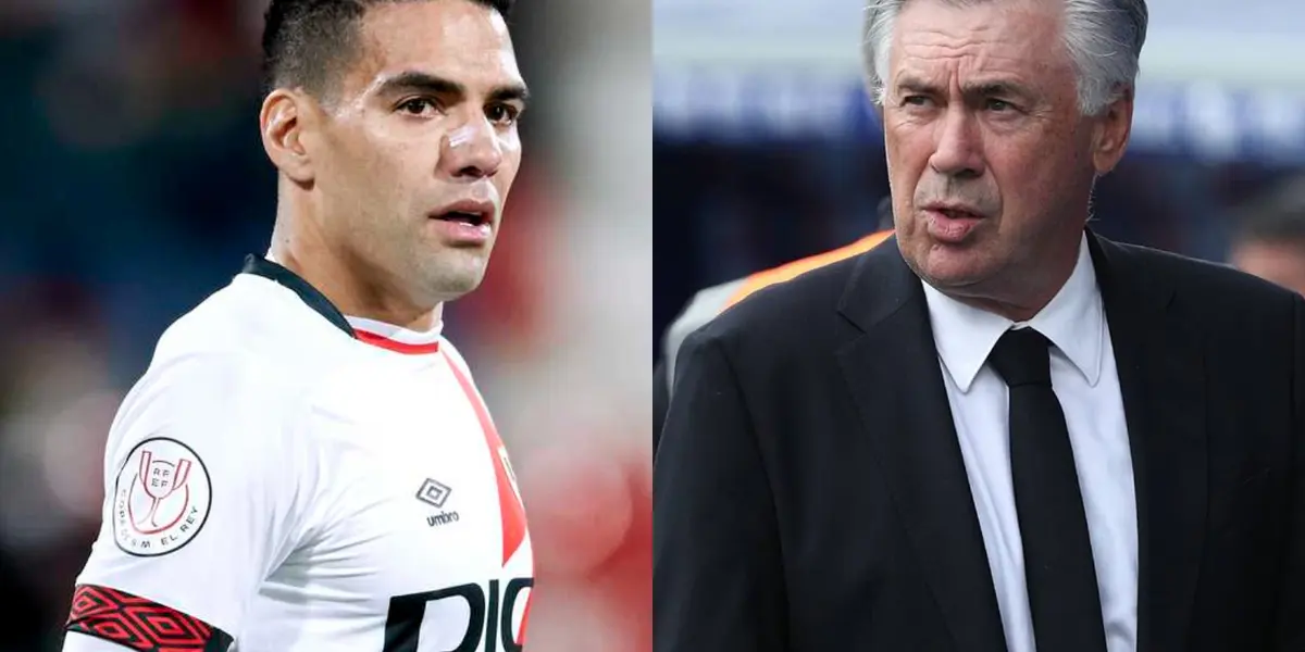 El delantero colombiano ingresó en el segundo tiempo en la derrota de Rayo Vallecano ante el Real Madrid en la liga de España.