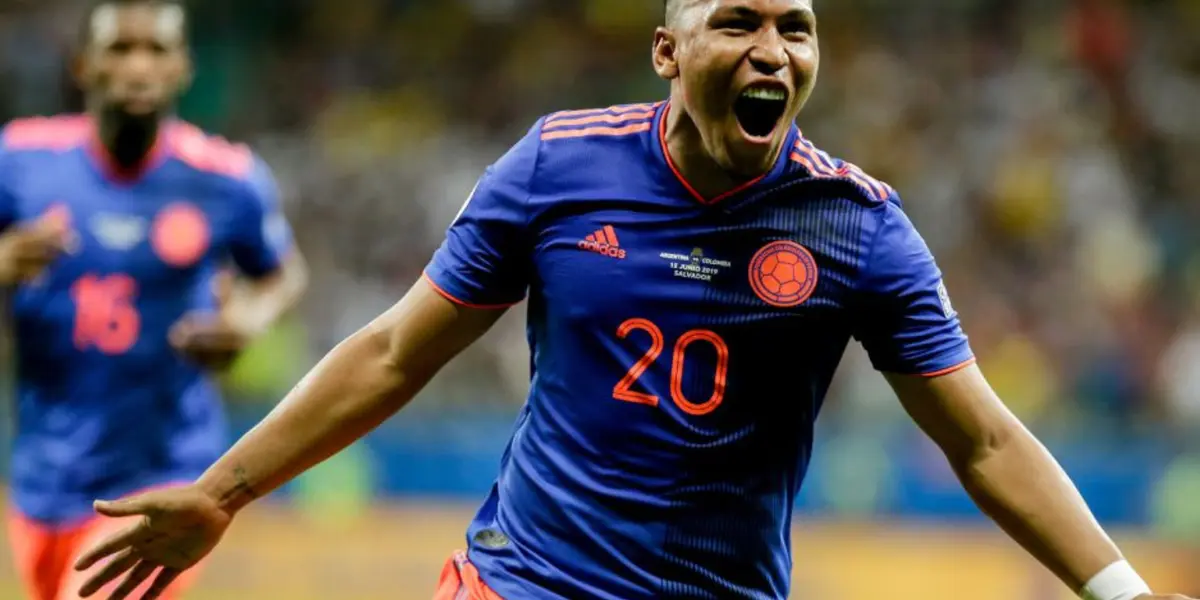 El delantero colombiano le marcó un gol a Argentina en la Copa América que se disputó en Brasil en 2019.
