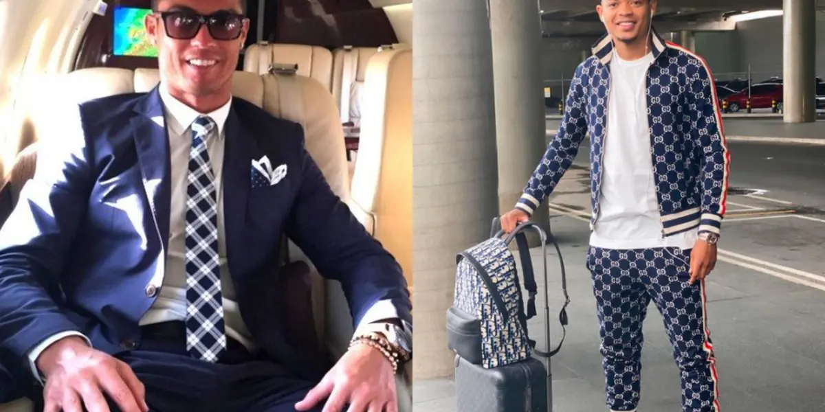 El delantero colombiano milita en la liga de México y le sigue los pasos al portugués en cuanto a los lujos.