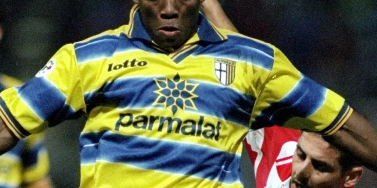 El delantero colombiano que siguió los pasos del Tino Asprilla hasta en la forma de celebrar