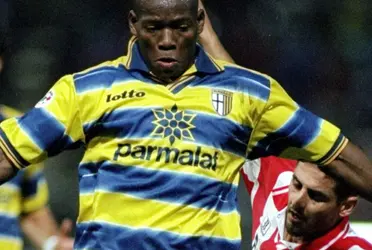 El delantero colombiano que siguió los pasos del Tino Asprilla hasta en la forma de celebrar