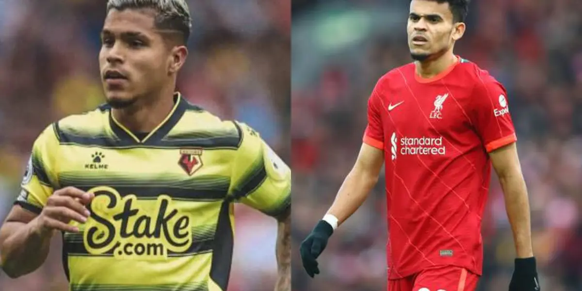 El delantero Cucho Hernández estuvo presente en el partido de Liverpool ante Watford, mientras Díaz fue suplente.