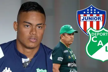 El delantero del Deportivo Cali habló por primera vez sobre los problemas que ocasionaron su salida de Junior