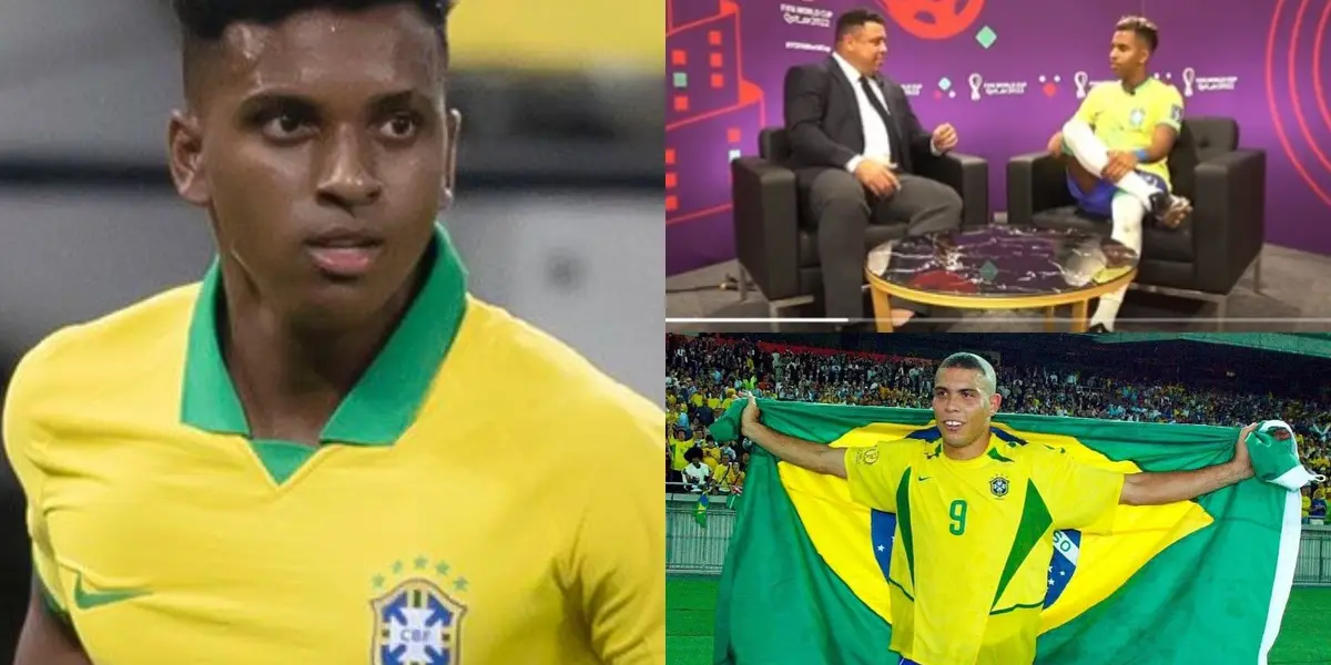 El delantero del Real Madrid y la Selección de Brasil tuvo una curiosa acción con el astro Ronaldo Nazario