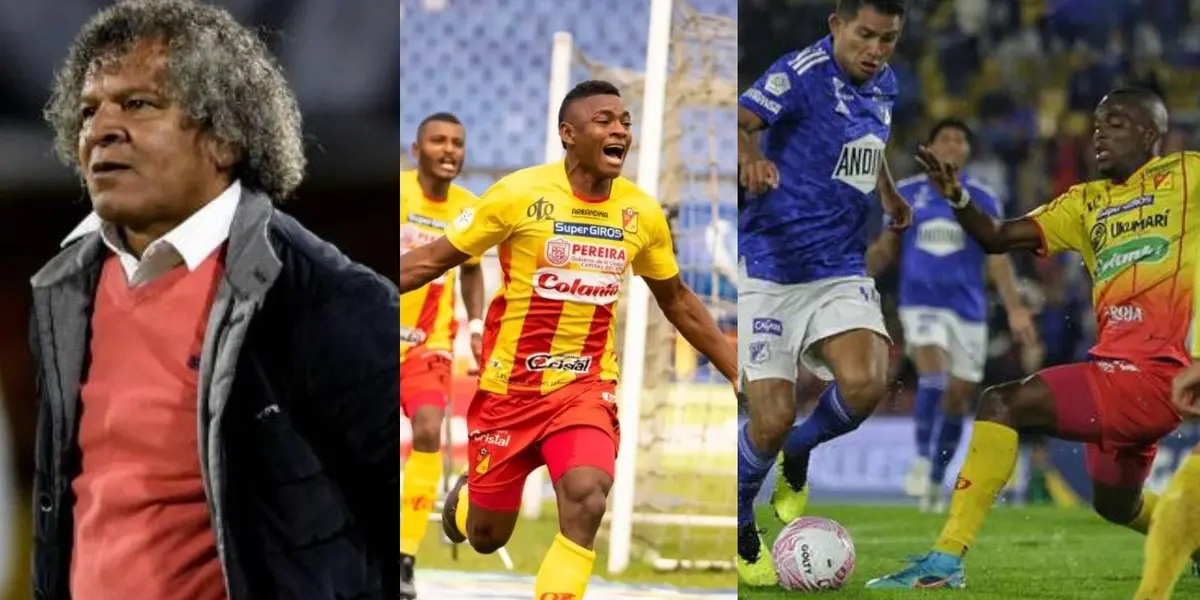 El delantero fue el encargado de marcar el gol de la victoria del Deportivo Perera ante Millonarios en el estadio Hernán Ramírez Villegas