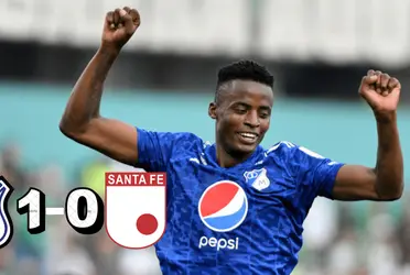 El delantero Jader Valencia tuvo la posibilidad de anotar el primer tanto del clásico bogotano.