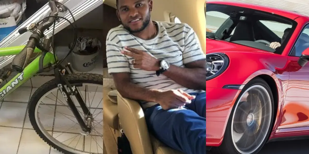El delantero de la Selección Colombia enseñó el lujoso auto que ahora maneja en Barranquilla.