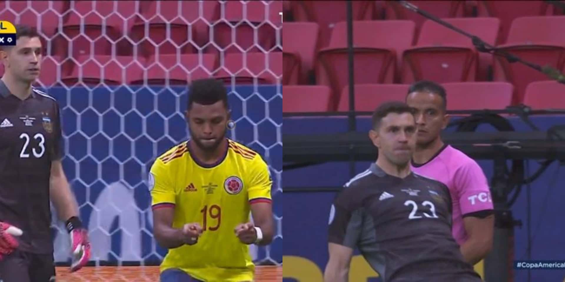 El delantero de la Selección Colombia y Junior de Barranquilla que es cuestión de tiempo para que llegue el gol, aprovecho y le canto la tabla al argentino.