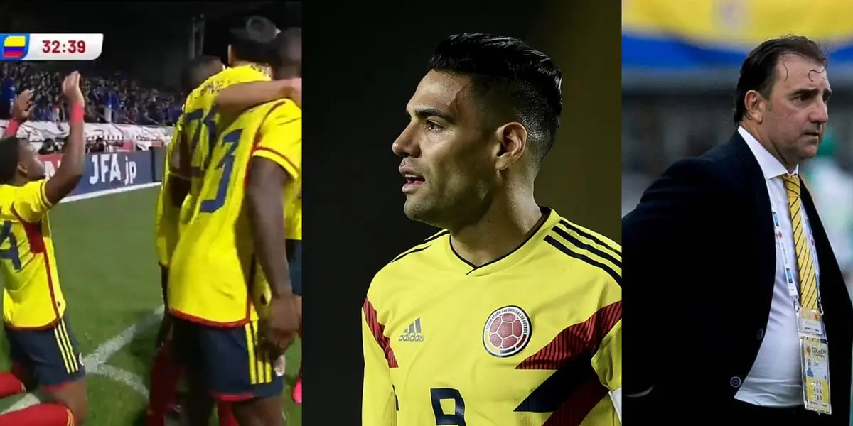 El delantero le está dando el empate parcia a la selección Colombia ante Japón