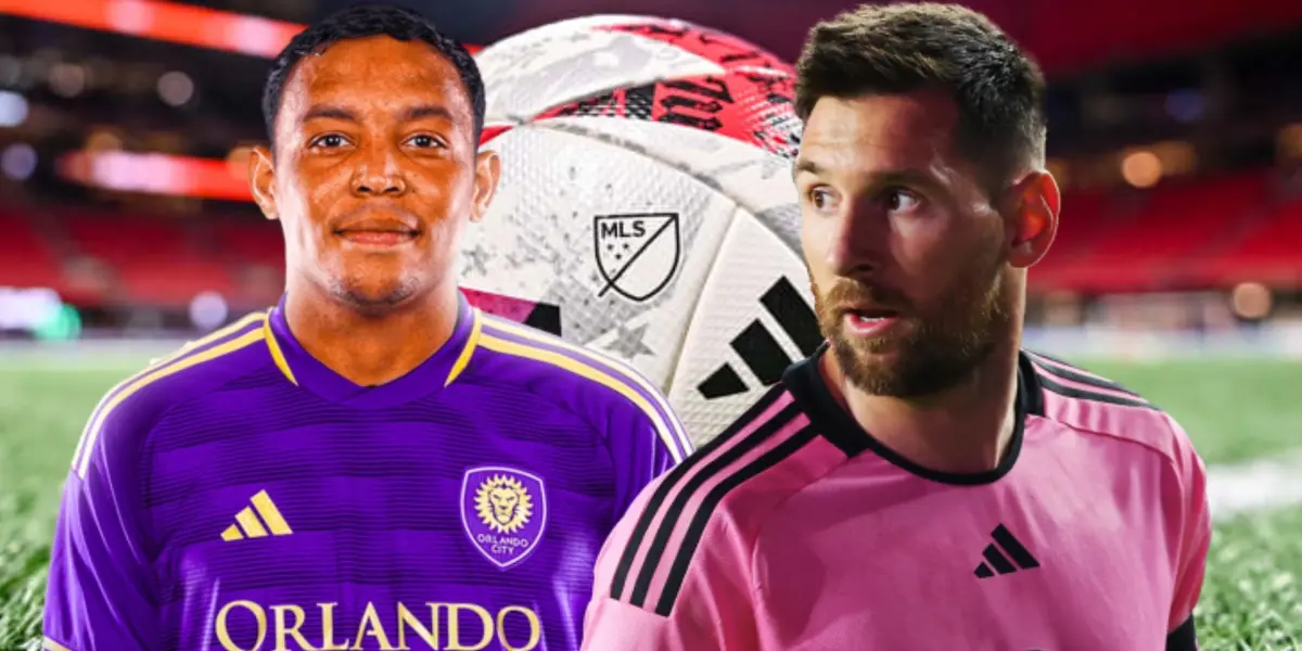 El delantero podría debutar este sábado. Foto de fondo tomada del Atlanta, de Messi de Goal y de Muriel del Orlando City.