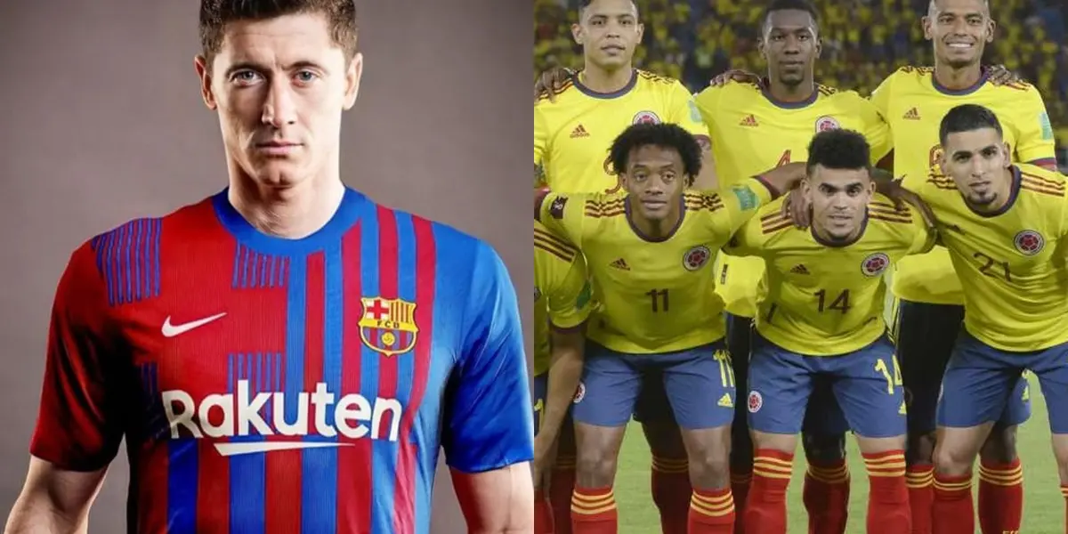 El delantero polaco está en el radar del FC Barcelona y eso podría complicar el futuro de un colombiano con ese club.