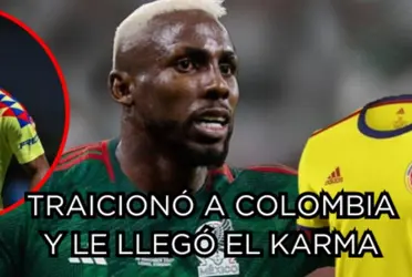 El delantero rechazó jugar con Colombia y ahora le llegó el karma