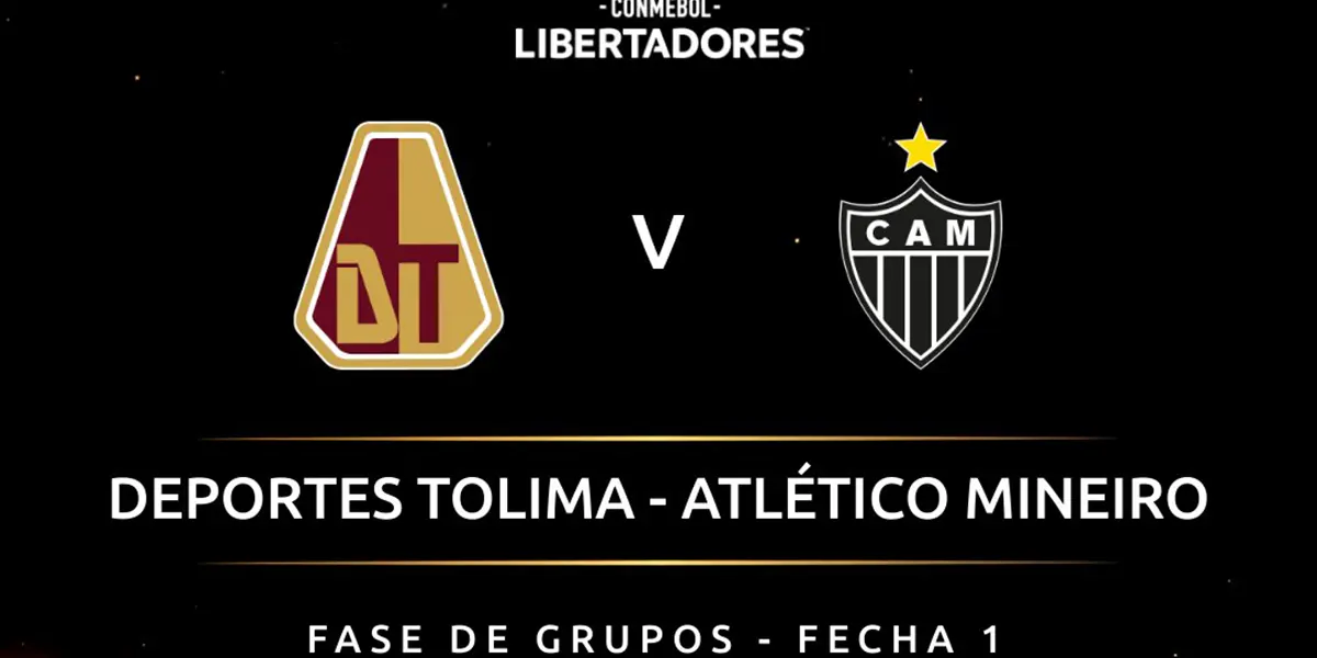 El Deportes Tolima y el Atlético Mineiro debutarán el miércoles por la fase de grupos de la Copa Libertadores.