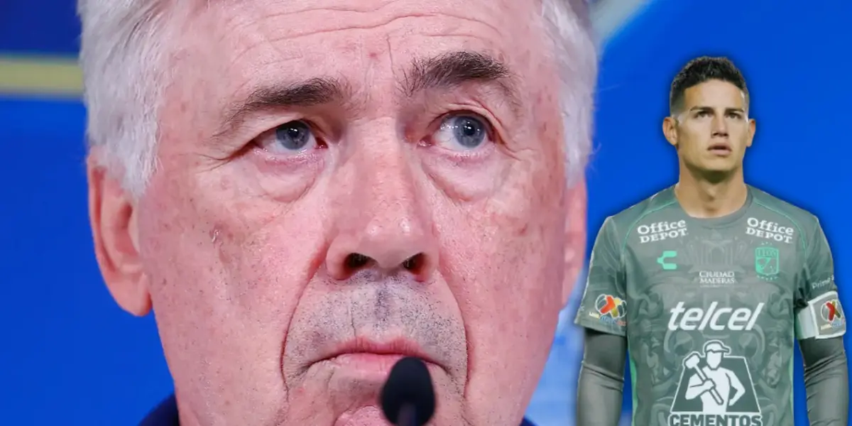 El DT del Real Madrid se interesó en un colombiano que nadie esperaba. No es James y ya estuvo en la mira blanca. Foto: Real Madrid y Club León