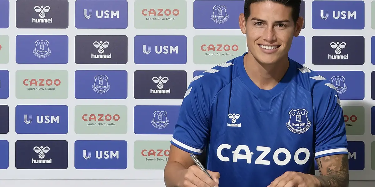 El DT de Everton reemplazó a James en el último tramo del partido ante Crystal Palace.