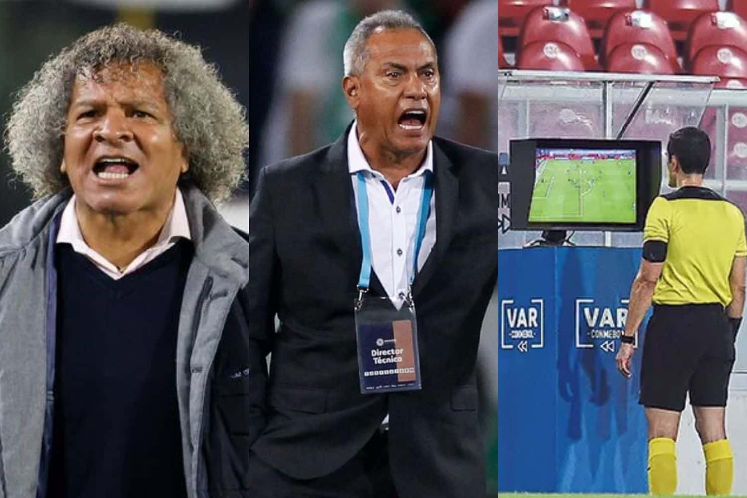 El entrenador Alberto Gamero de Millonarios se mostro molesto por la actuación del VAR ante Patriotas