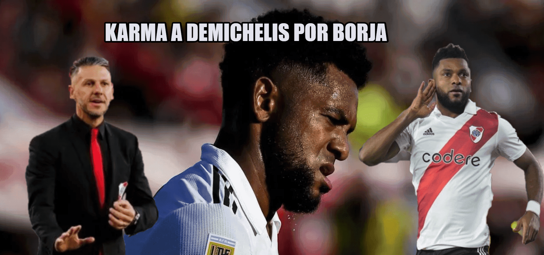 El entrenador argentino de forma insólita tiene borrado a Miguel Ángel Borja en River Plate