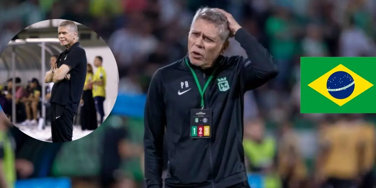 El entrenador brasileño salió corriendo de Nacional tras haber fracaso en el verdolaga