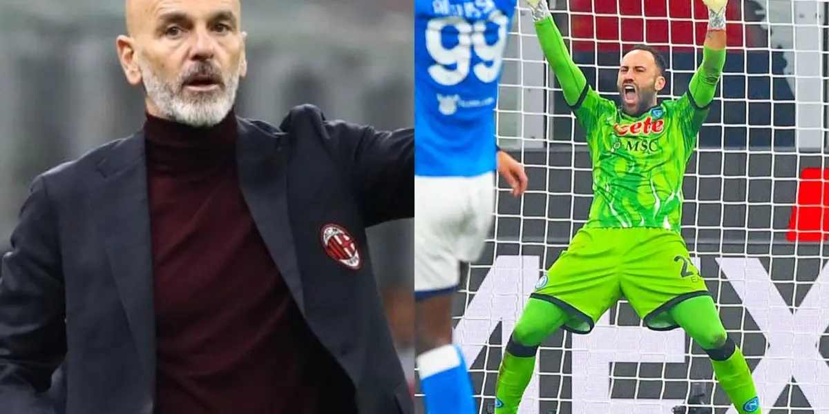 El entrenador del AC Milan se alcanzó a ver muy impresionado por el buen trabajo del portero colombiano, sus estadísticas lo demostraron y adicional a ello Ospina tiene otro récord a favor.