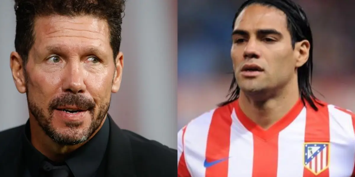 El entrenador del Atlético de Madrid dirigió al colombiano quien fue una figura en el club.