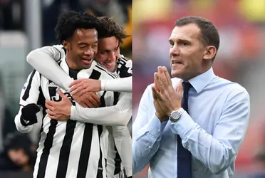 El entrenador del Genoa se quedó en shock al ver el gol anotado por Juan Guillermo Cuadrado y adicional a ello tuvo otro gesto que pudo ser visto en la transmisión televisiva.