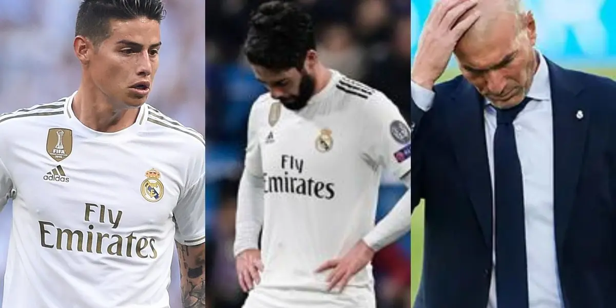 El entrenador francés había borrado a James Rodríguez en el Real Madrid por Isco quien ahora es un tronco