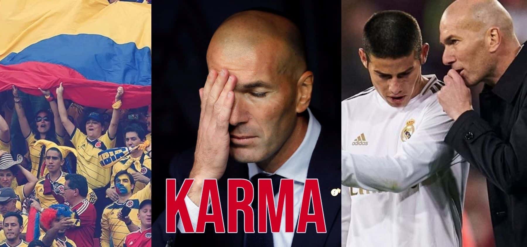El entrenador francés truncó la carrera de James Rodríguez en Real Madrid