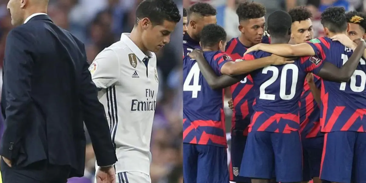 El entrenador francés Zinedine Zidane borró a James Rodríguez en el Real Madrid