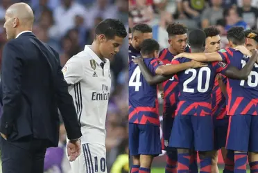 El entrenador francés Zinedine Zidane borró a James Rodríguez en el Real Madrid