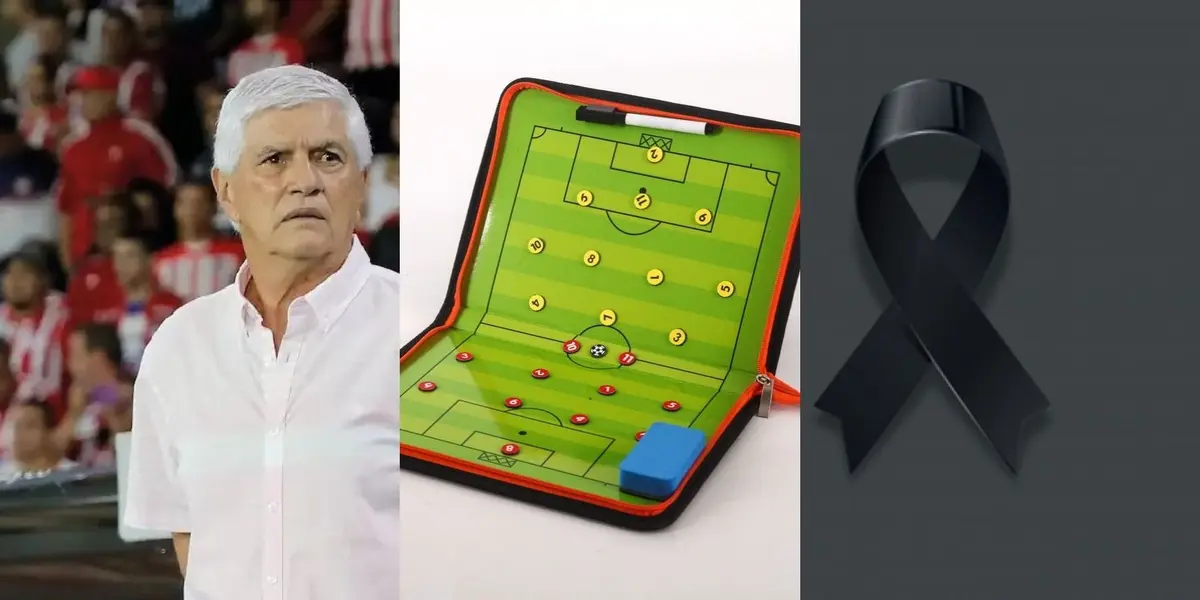 El entrenador fue asistente de Julio Comesaña y está de luto en Colombia.