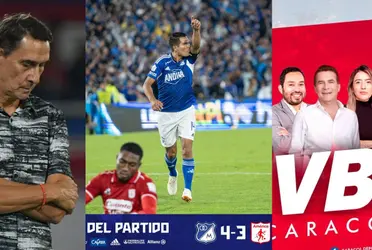 El entrenador fue humillado por Millonarios quien venció 4-3 a América de Cali