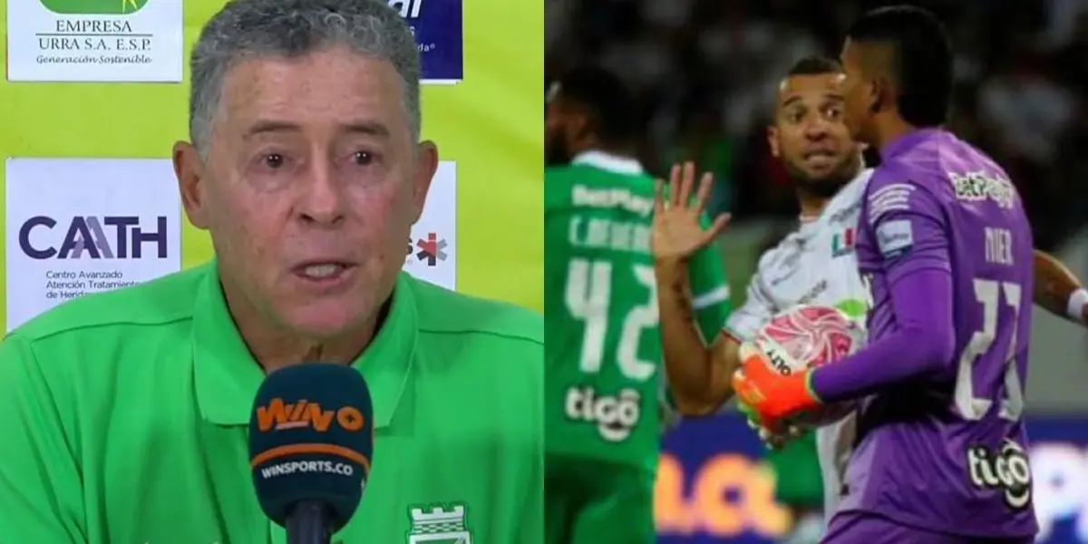El entrenador habló sobre el insólito error que cometió Kevin Mier en Atlético Nacional ante Once Caldas
