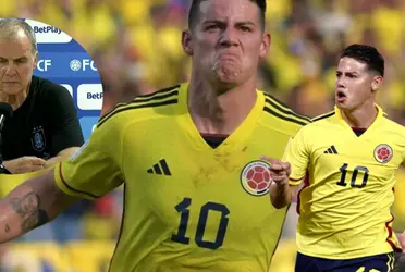 El entrenador de la selección de Uruguay habló sobre James Rodríguez al terminar el partido por eliminatoria