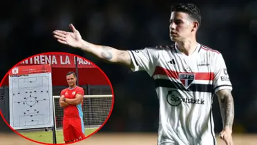 El entrenador no tiene trabajo y ahora reveló cuál sería el equipo ideal para el 10 de Colombia (Fotos: Noticias Caracol, El País)