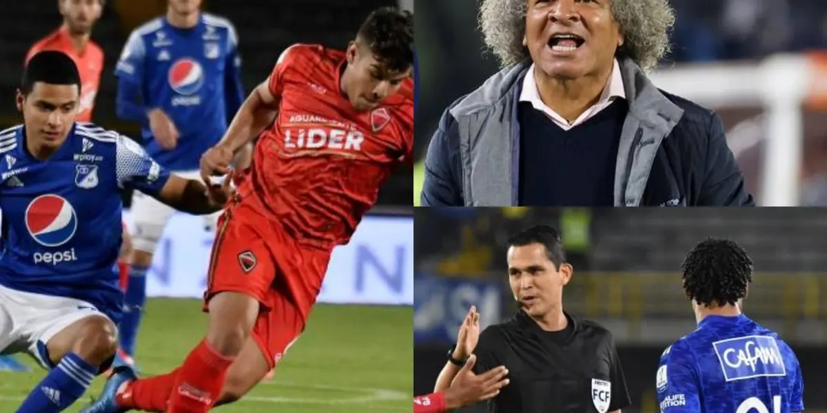 El entrenador se había mostrado muy molesto e inconforme con el arbitraje de Diego Ruiz en el partido Millonarios vs Patriotas