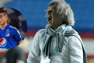 El entrenador se vio bastante molesto con un referente de Millonarios en el partido vs Huila