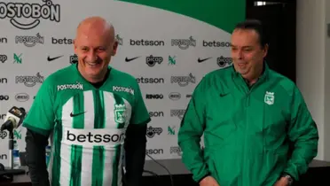 El entrenador uruguayo fue presentado oficialmente en Nacional (Foto tomada de El Colombiano)