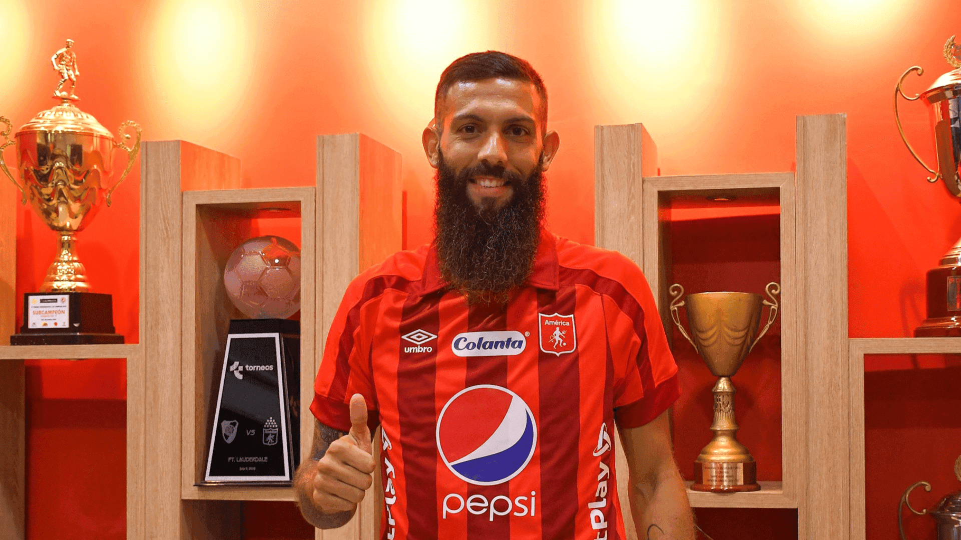 El equipo americano confirmo la llegada del atacante argentino que llega como agente libre tras su paso por el Atlético Bucaramanga.