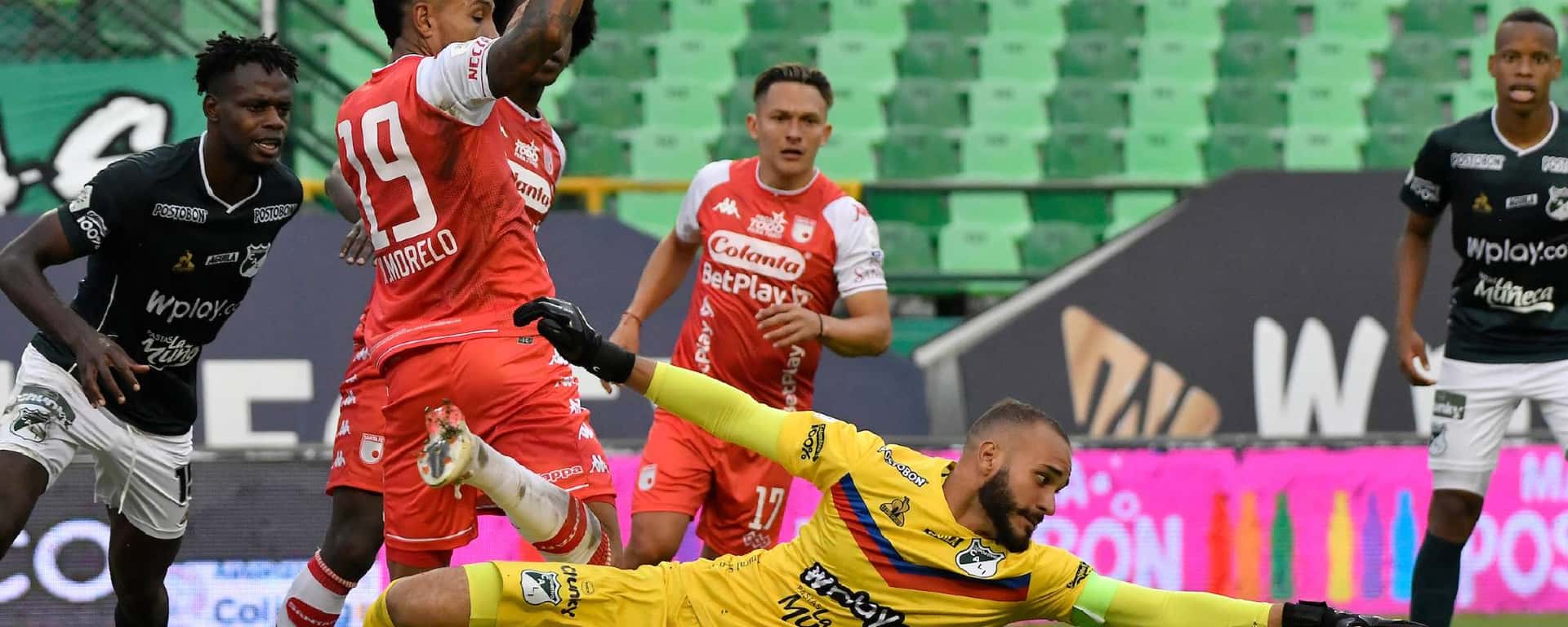 El equipo "Cardenal" complicó su clasificación con el empate ante Deportivo Cali.