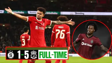 El equipo del ecuatoriano cayó 5-1 ante Liverpool en Europa League (Foto tomada de redes Liverpool,