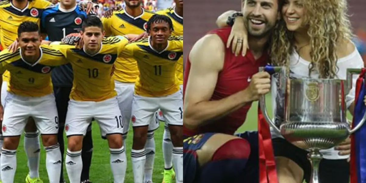 El español Gerard Piqué con su esposa la colombiana Shakira es un poco celoso, se presume que está atento con Teófilo Gutiérrez cuando este anda cerca, nada personal ambos jugadores se conocen.